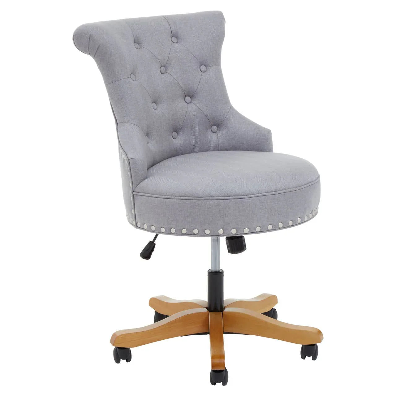 Grey Wingback Office Chair