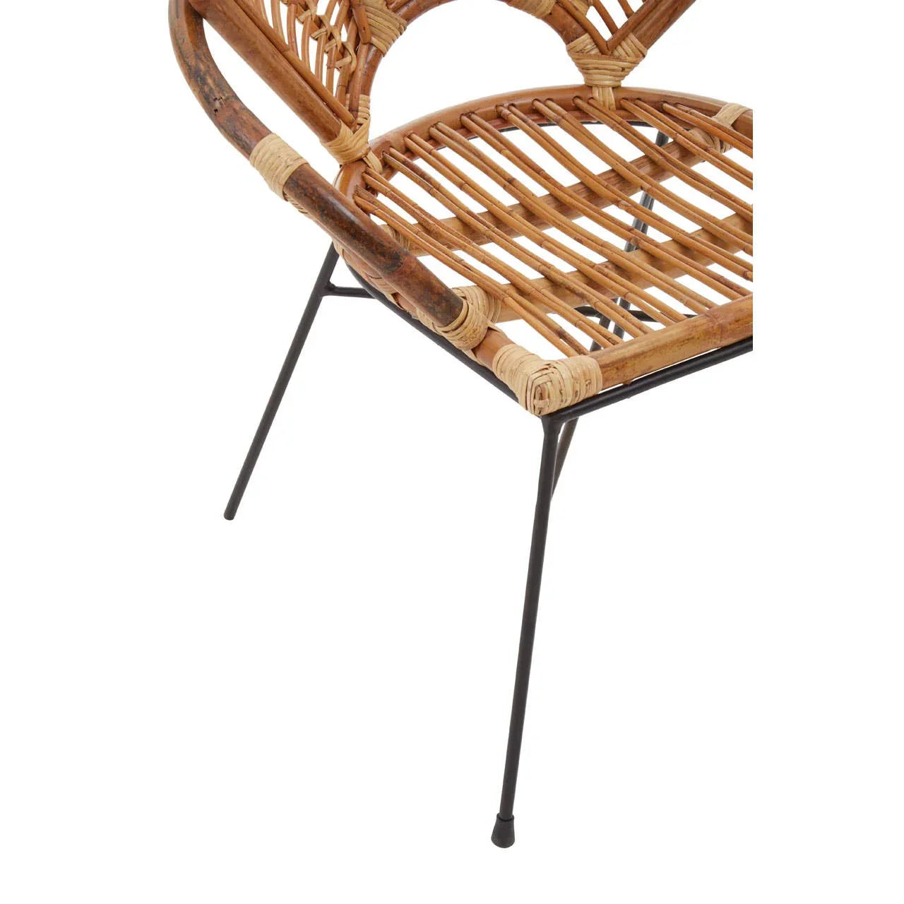 Boho Chic Rattan Petal Chair