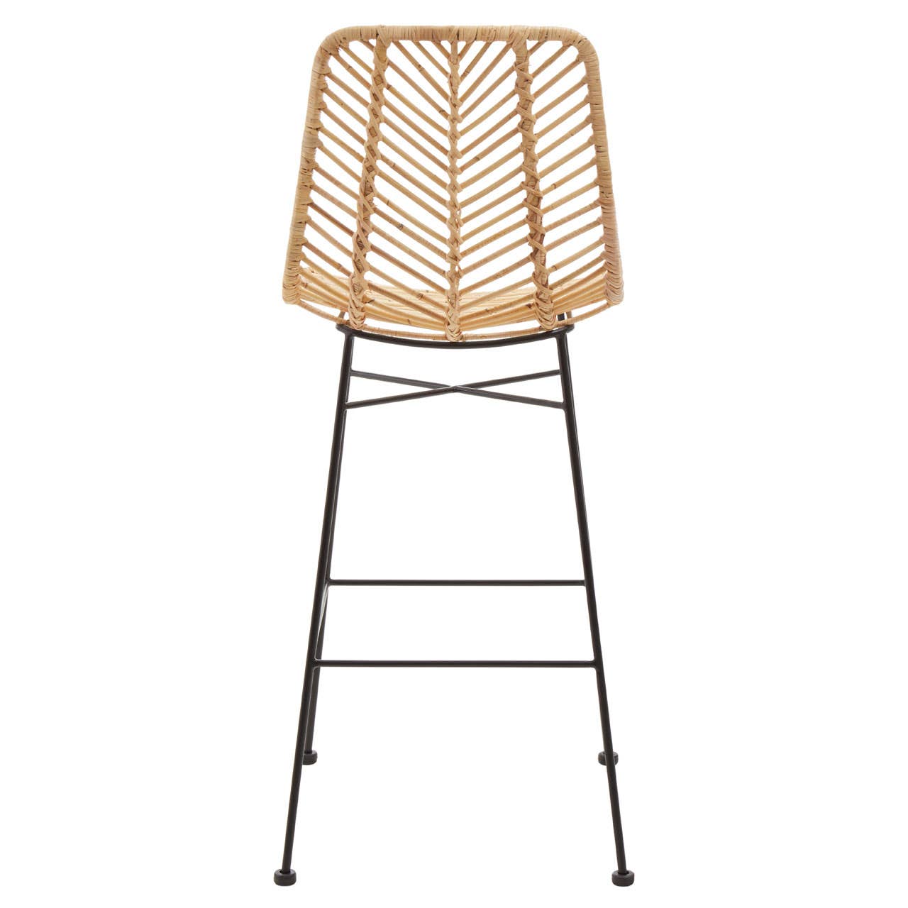 Rattan Curved Bar Chair