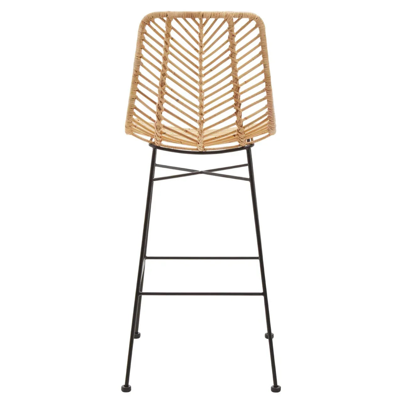 Rattan Curved Bar Chair