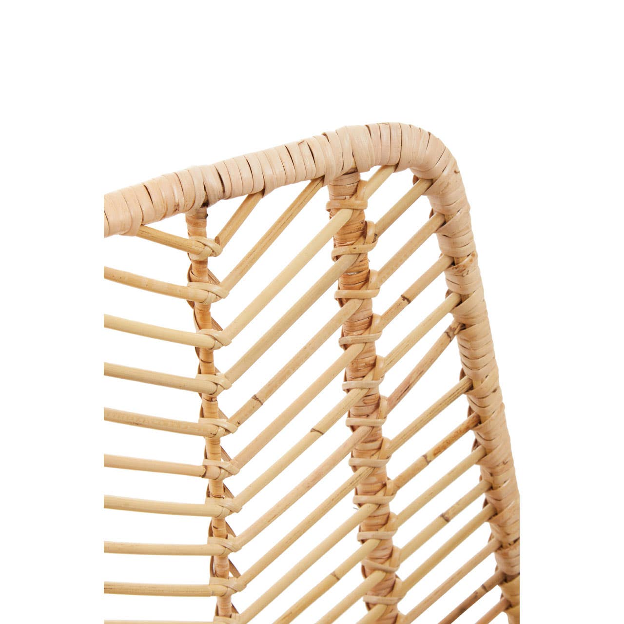 Curved Rattan Accent Chair