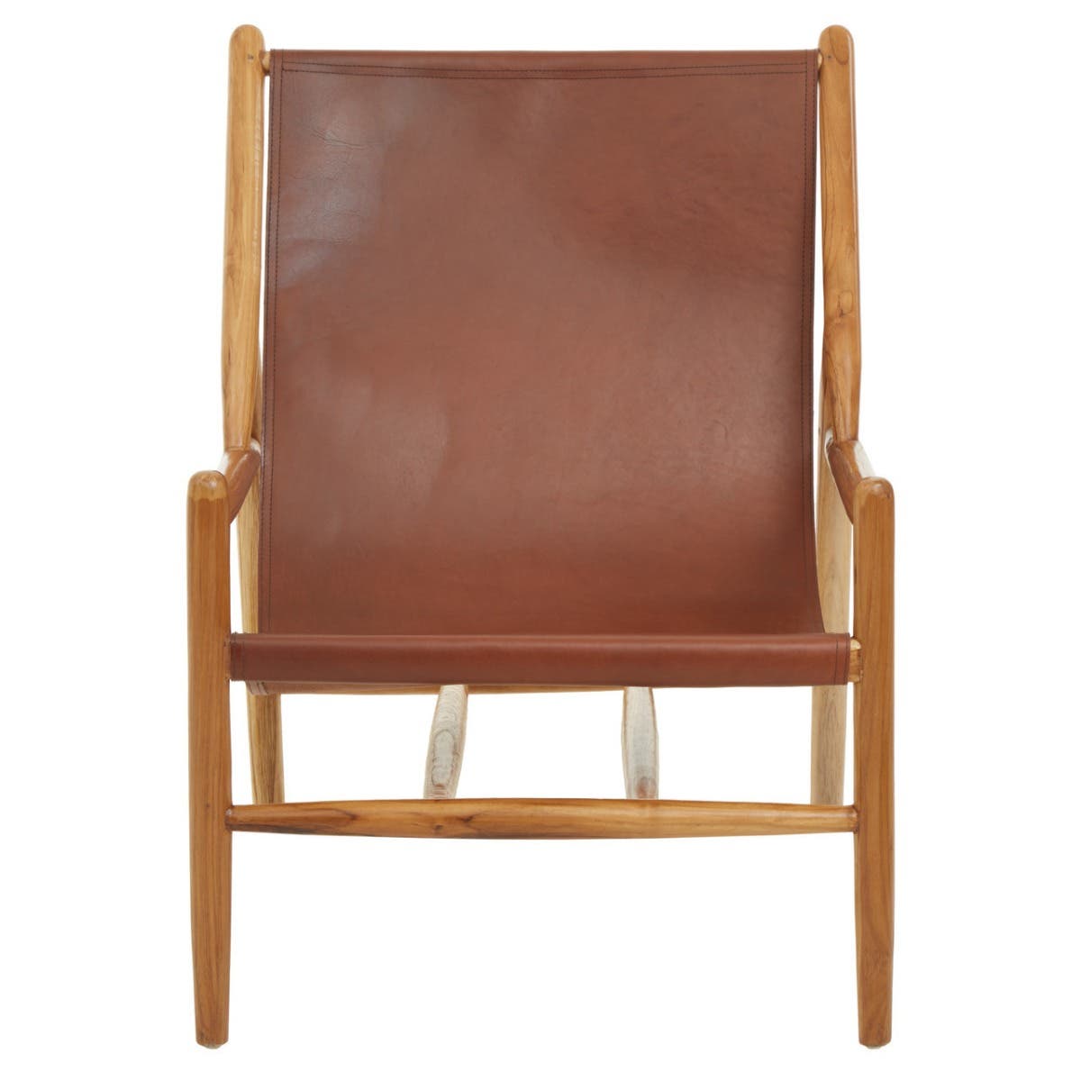 Rustic Leather Sling Chair