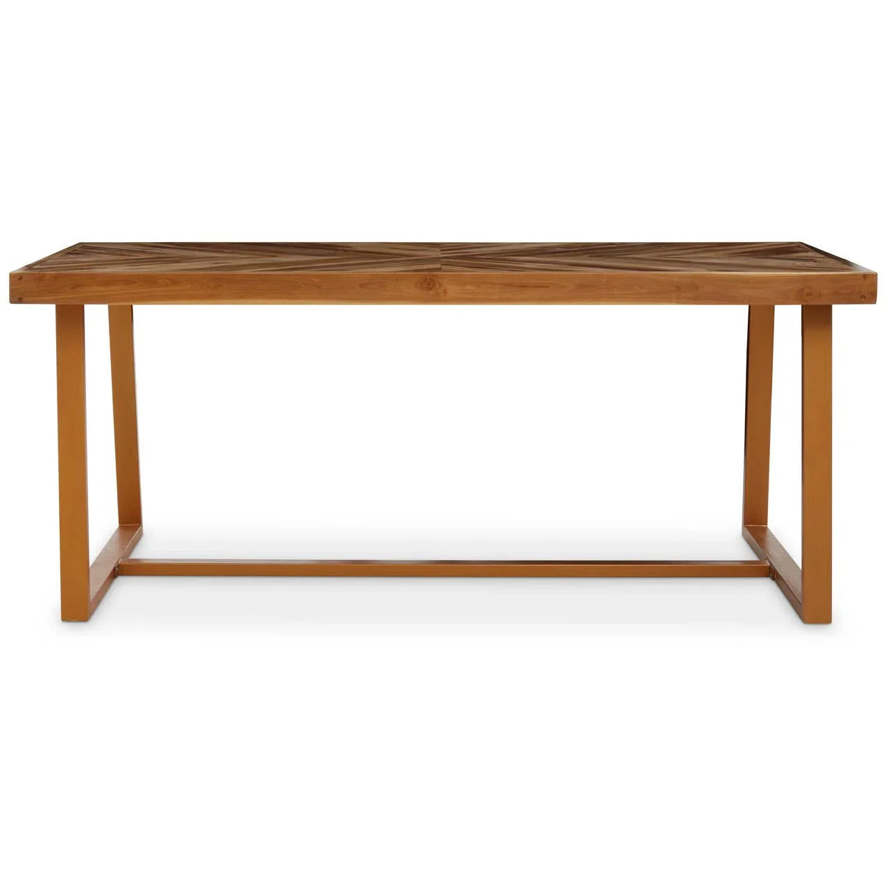 Herringbone Teak Dining Table