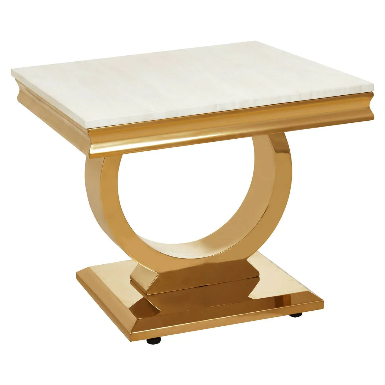Luxury Marble Gold Side Table