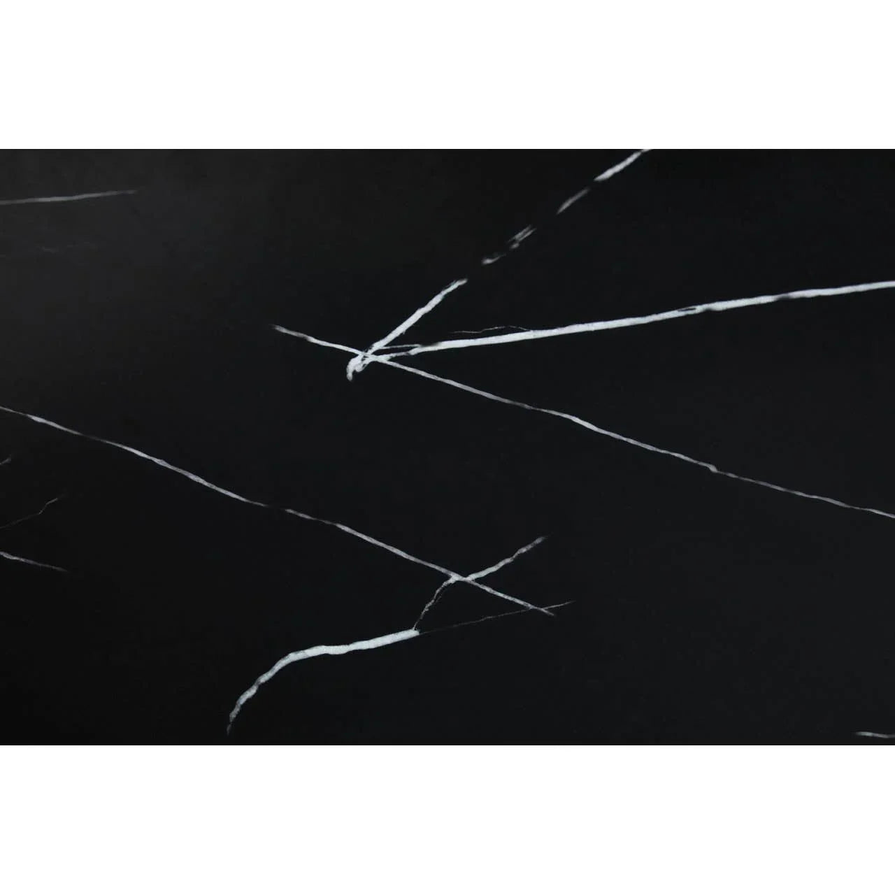 Black marble tabletop surface with white veining detail