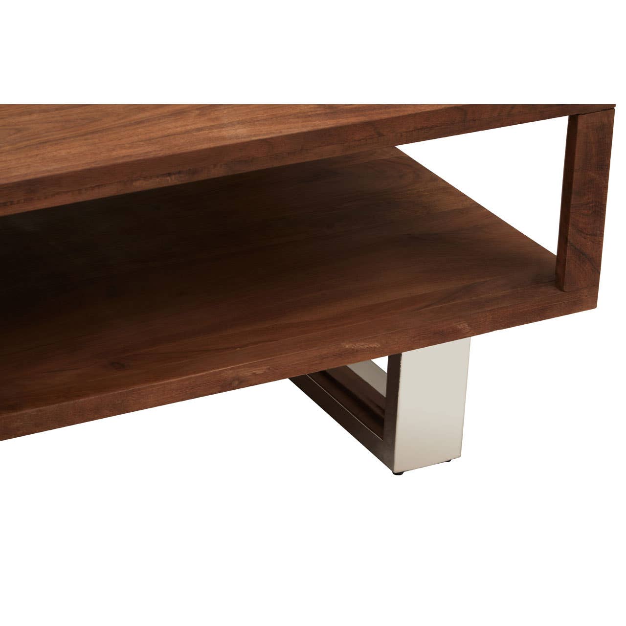 Acacia Wood Modern Coffee Table