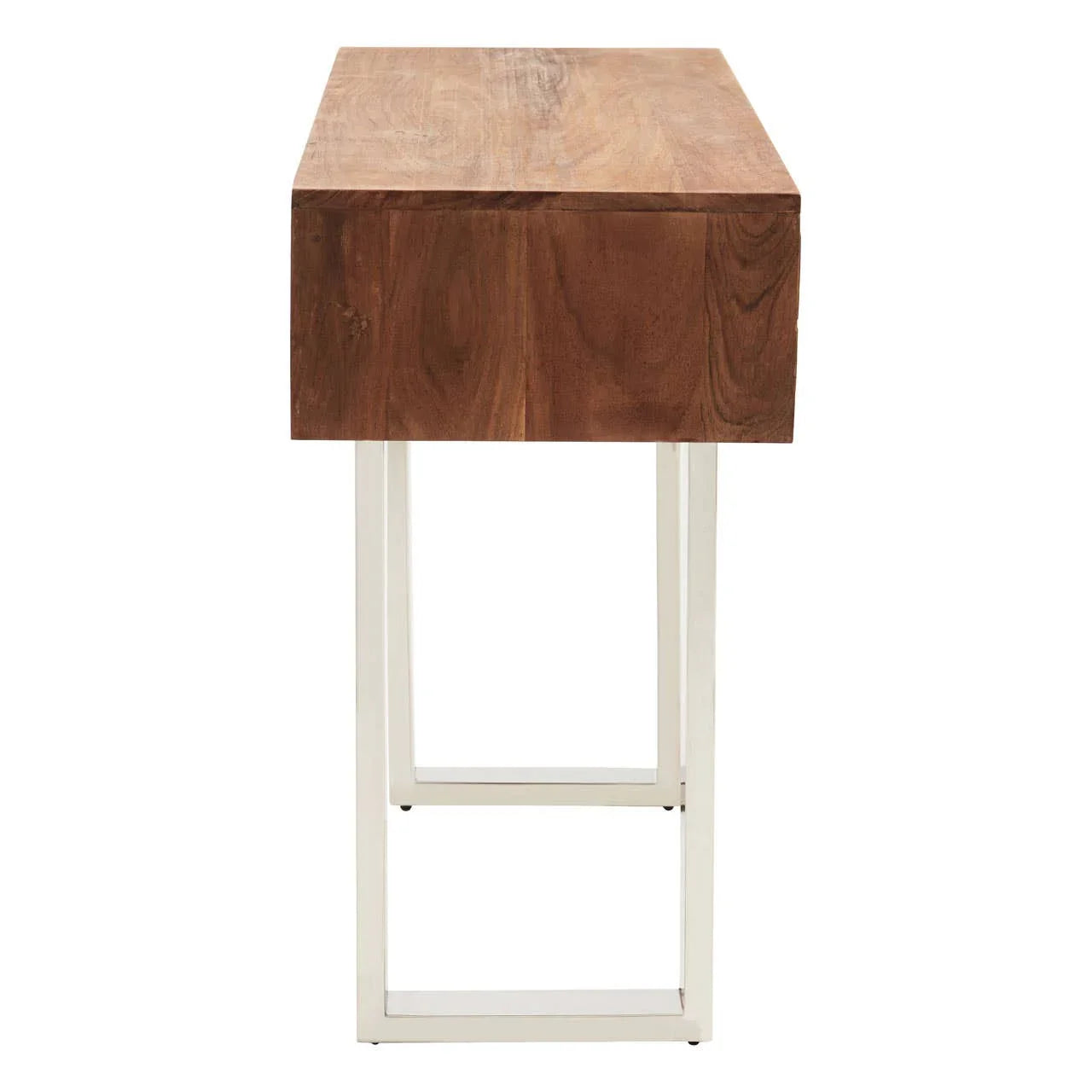 Rustic Acacia Wood Console Table