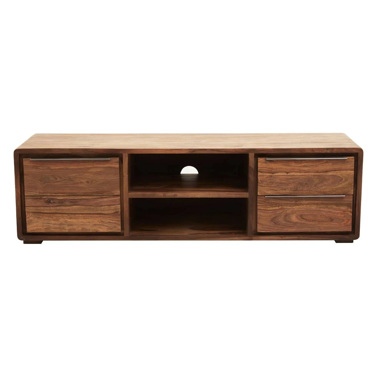 Modern Wood Media Storage Unit