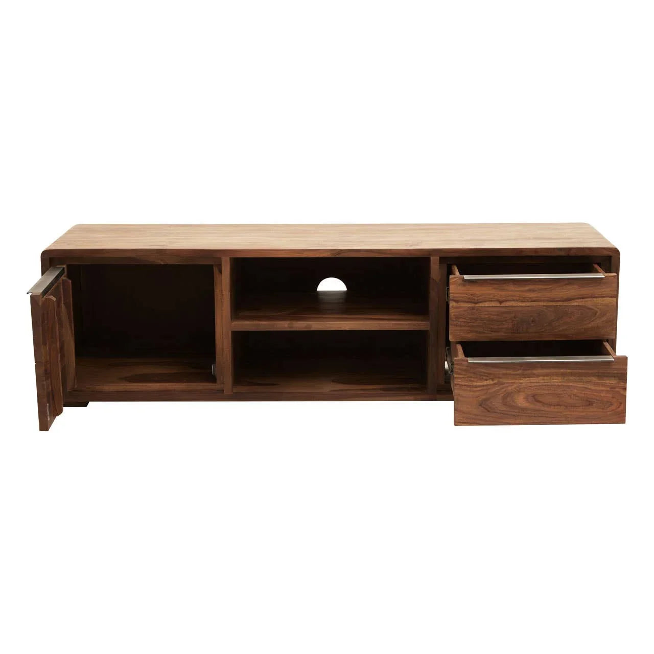 Modern Wood Media Storage Unit