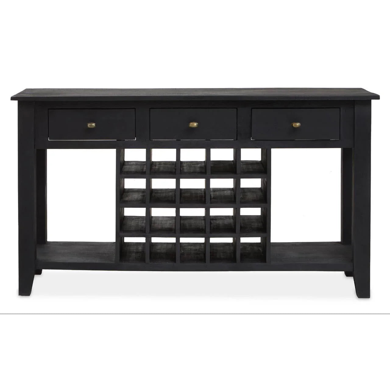 Wine Storage Console Mango Black