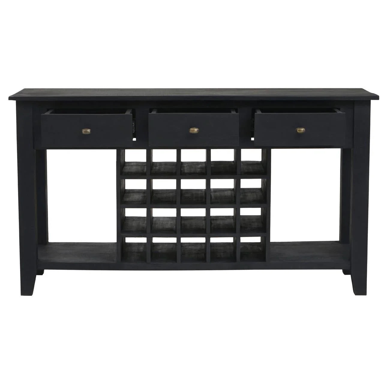 Wine Storage Console Mango Black