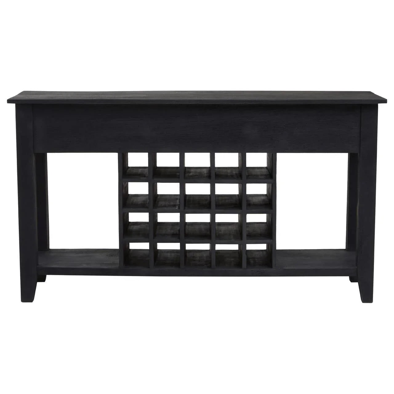 Wine Storage Console Mango Black
