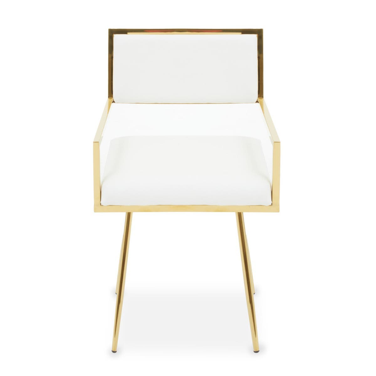 Ivory Leather Dining Chair