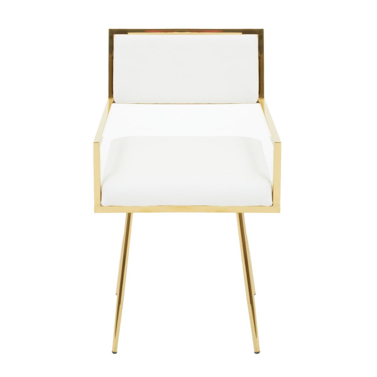 Ivory Leather Dining Chair