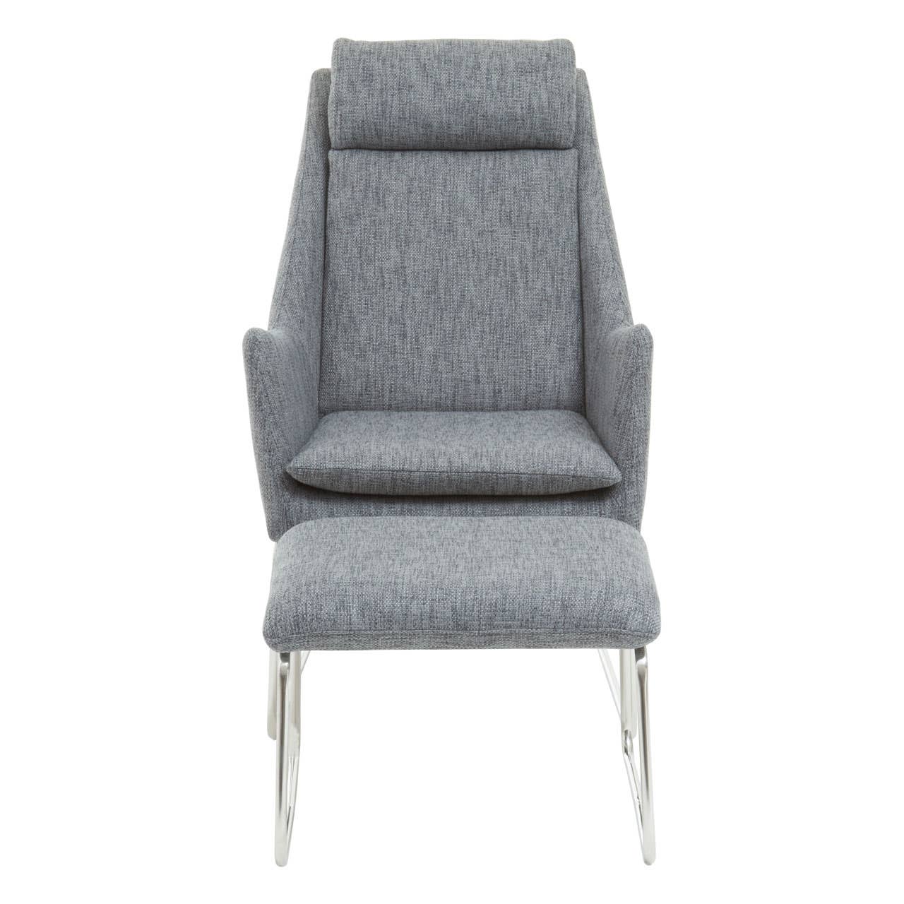 Modern Grey Lounge Chair Set
