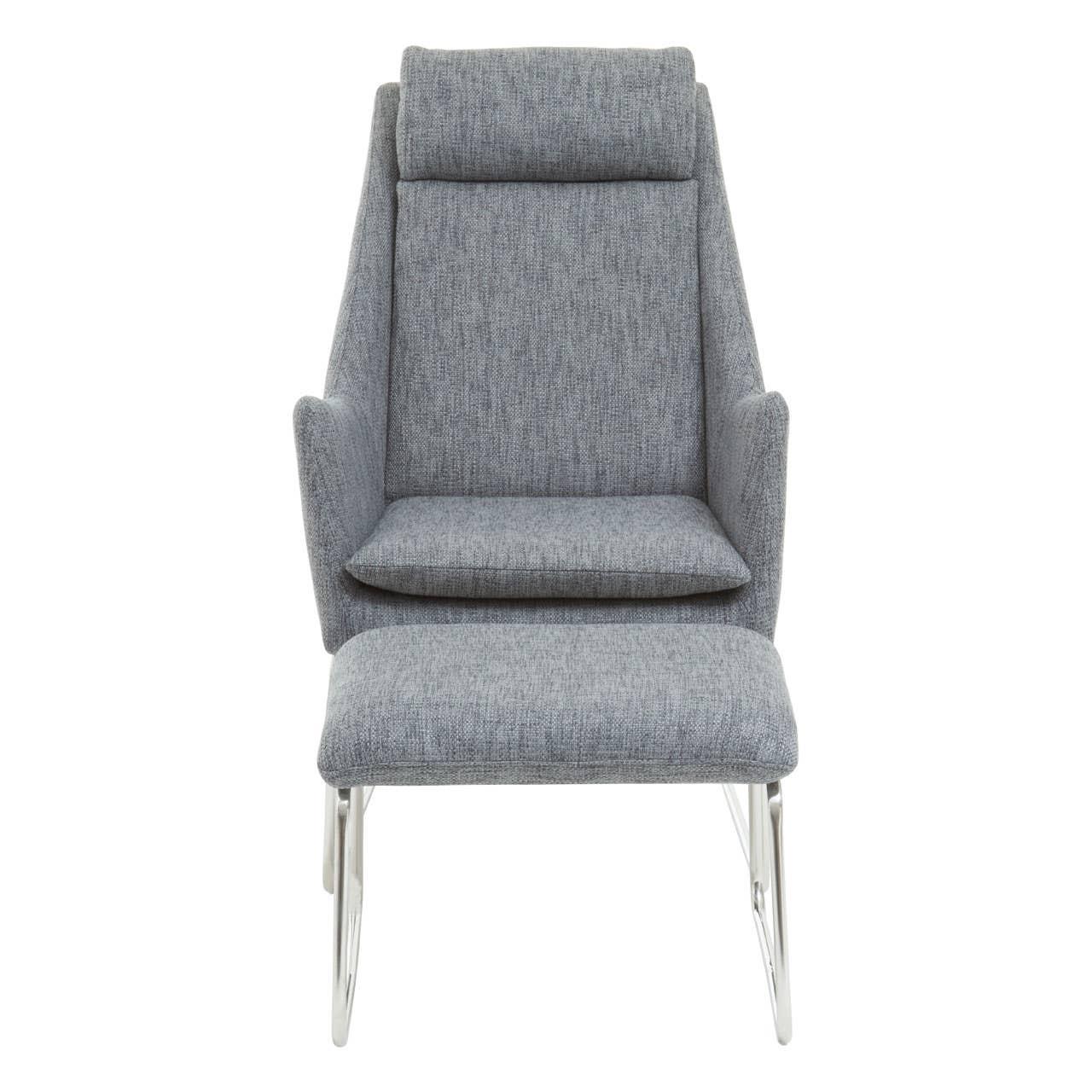 Modern Grey Lounge Chair Set