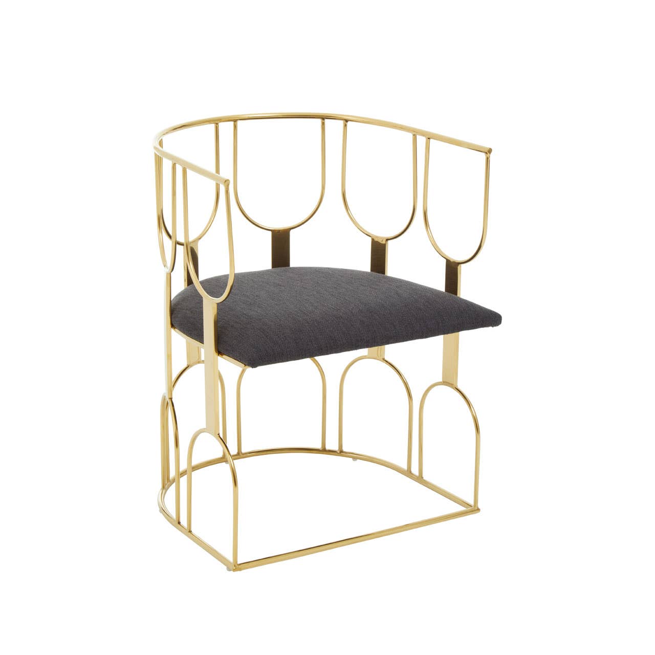 Luxe Black Gold Dining Chair