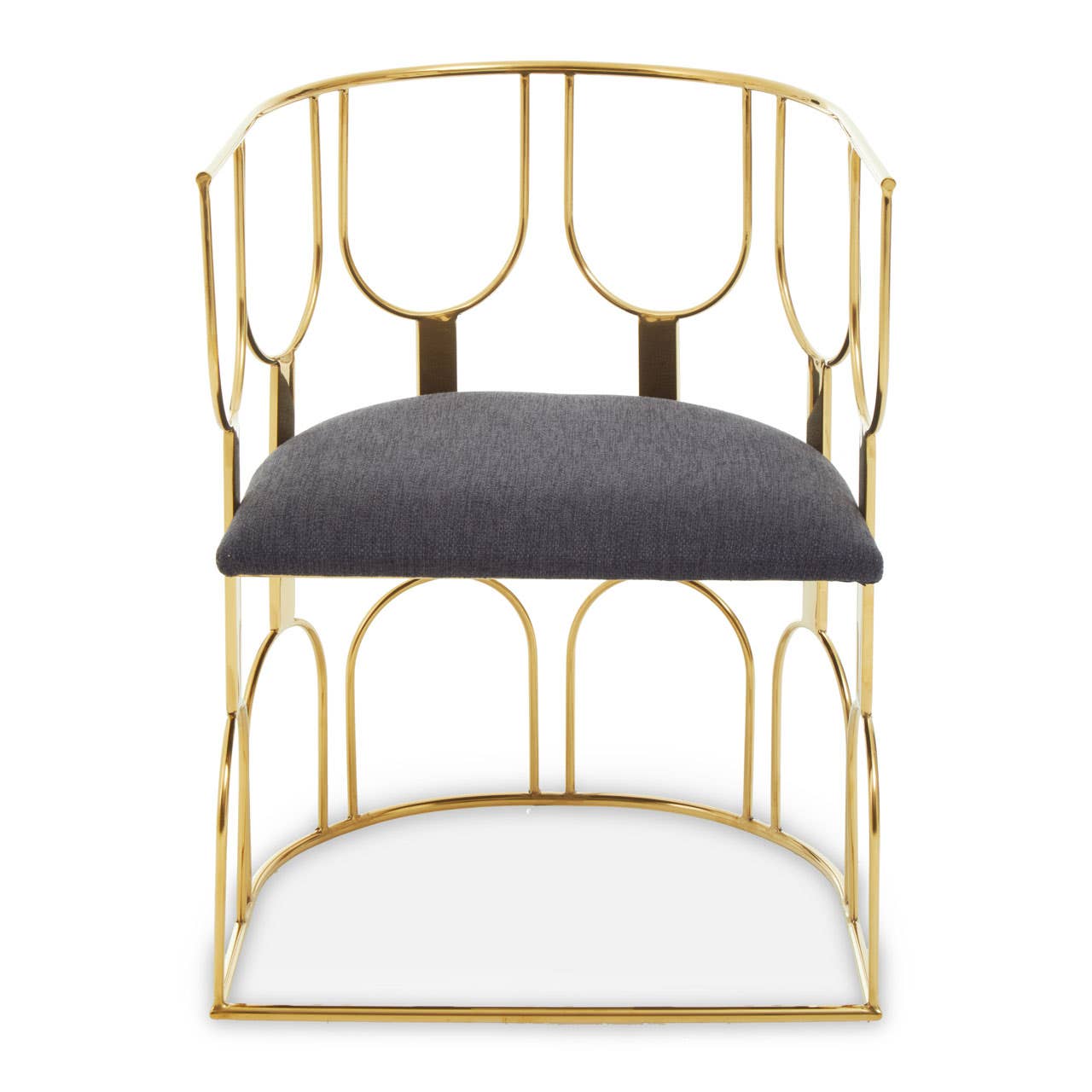 Luxe Black Gold Dining Chair