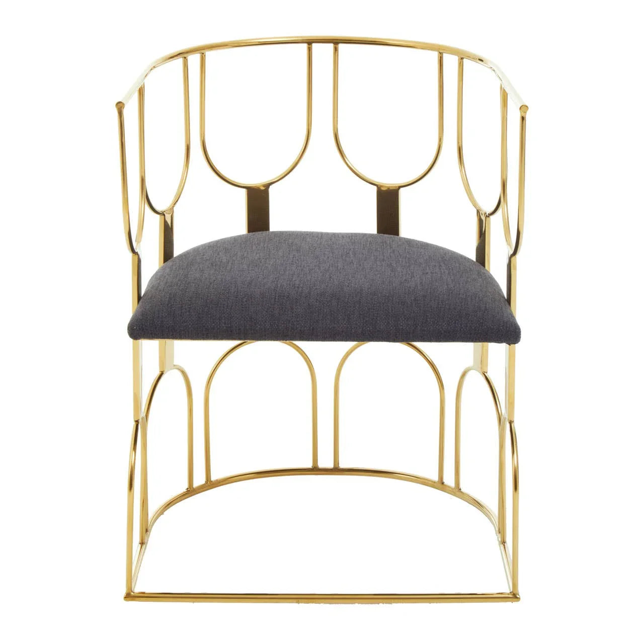 Luxe Black Gold Dining Chair