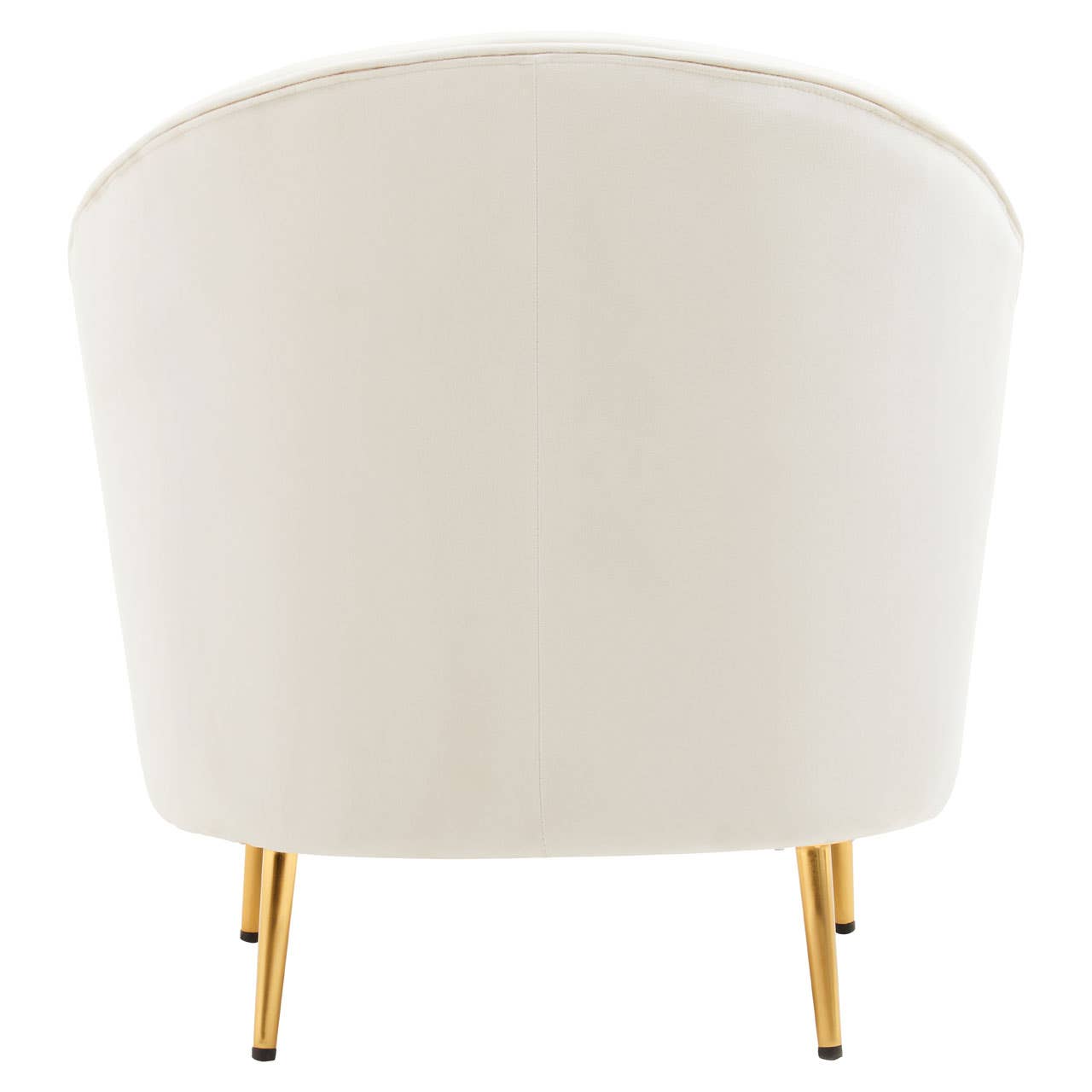 Luxe Beige Velvet Accent Chair