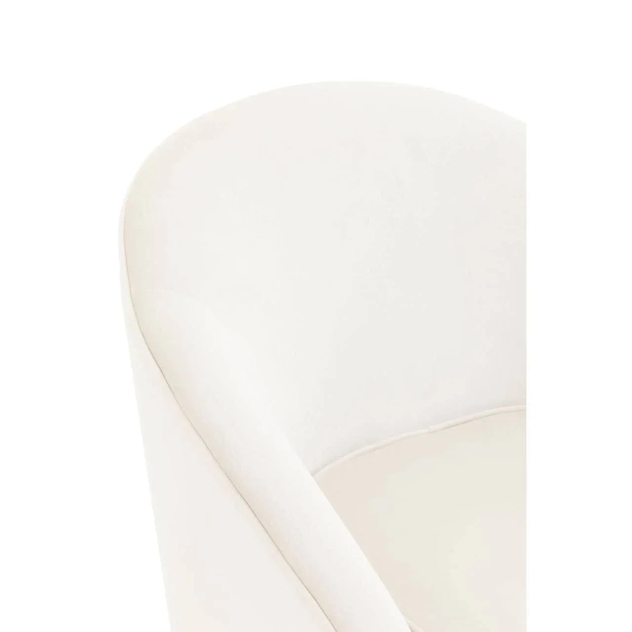 Luxe Beige Velvet Accent Chair