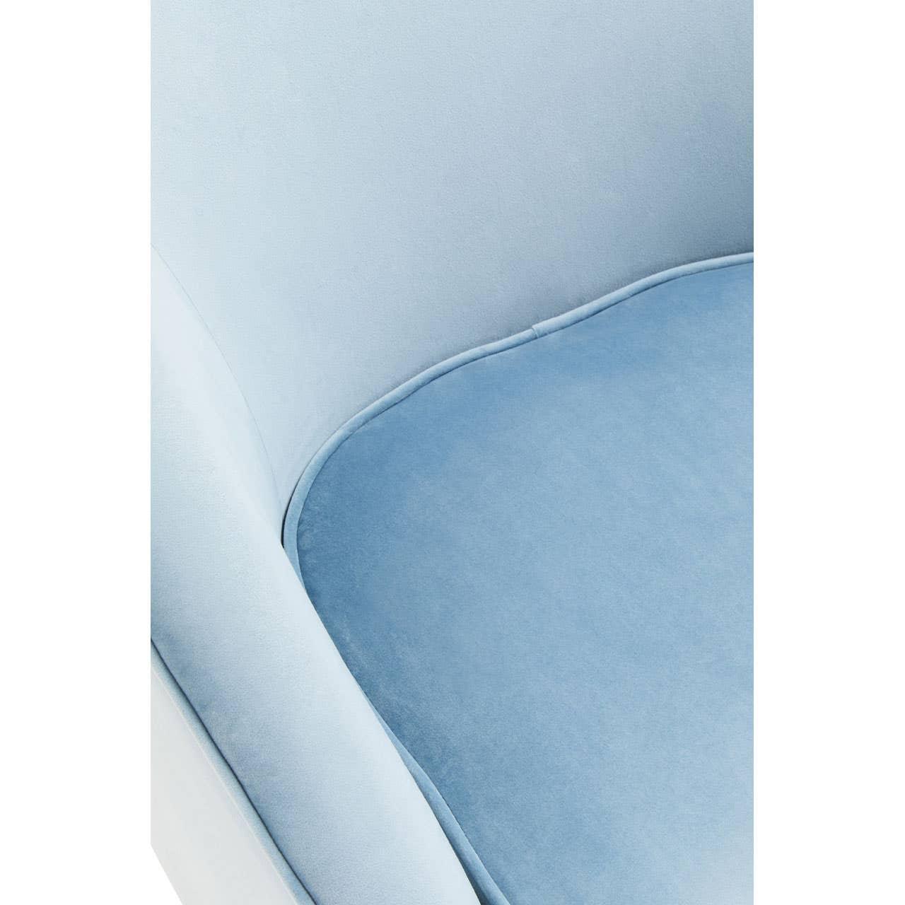 Luxe Aqua Velvet Accent Chair