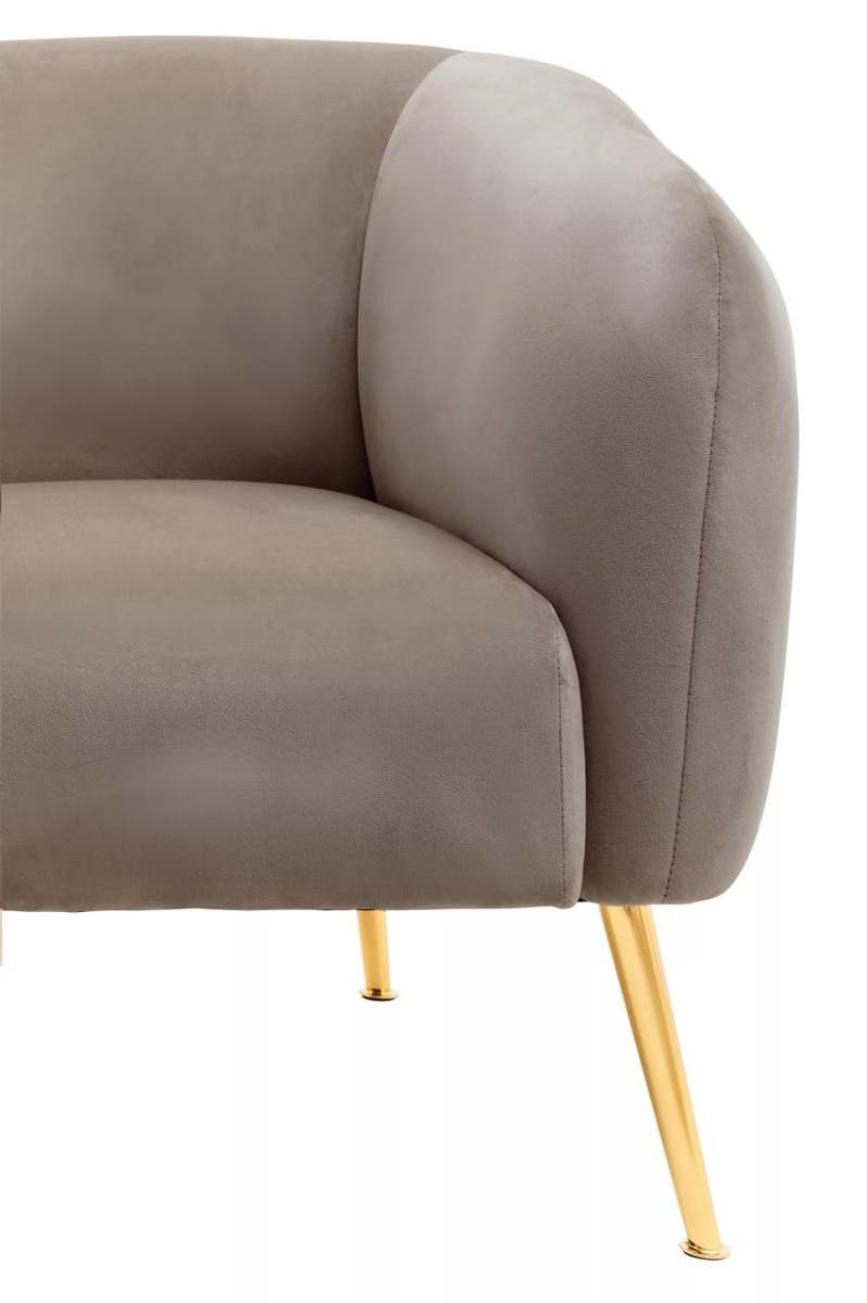 Luxe Velvet Gold Leg Chair