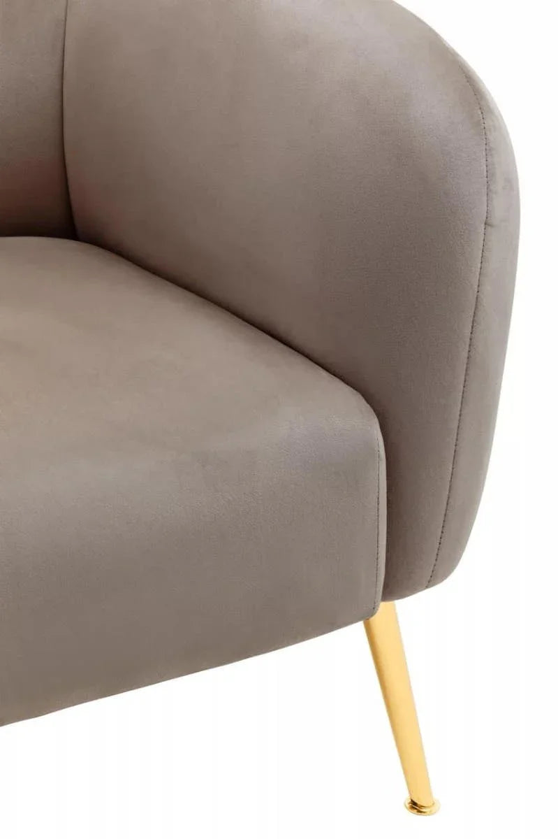 Luxe Velvet Gold Leg Chair
