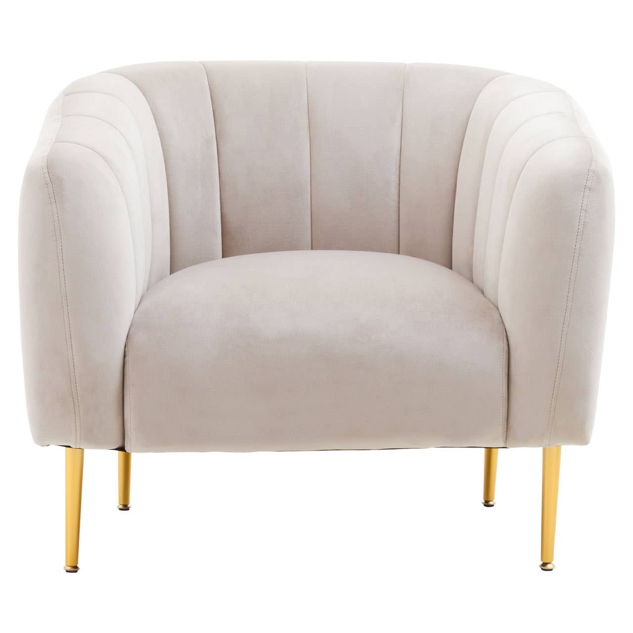 Luxe Silver Velvet Armchair