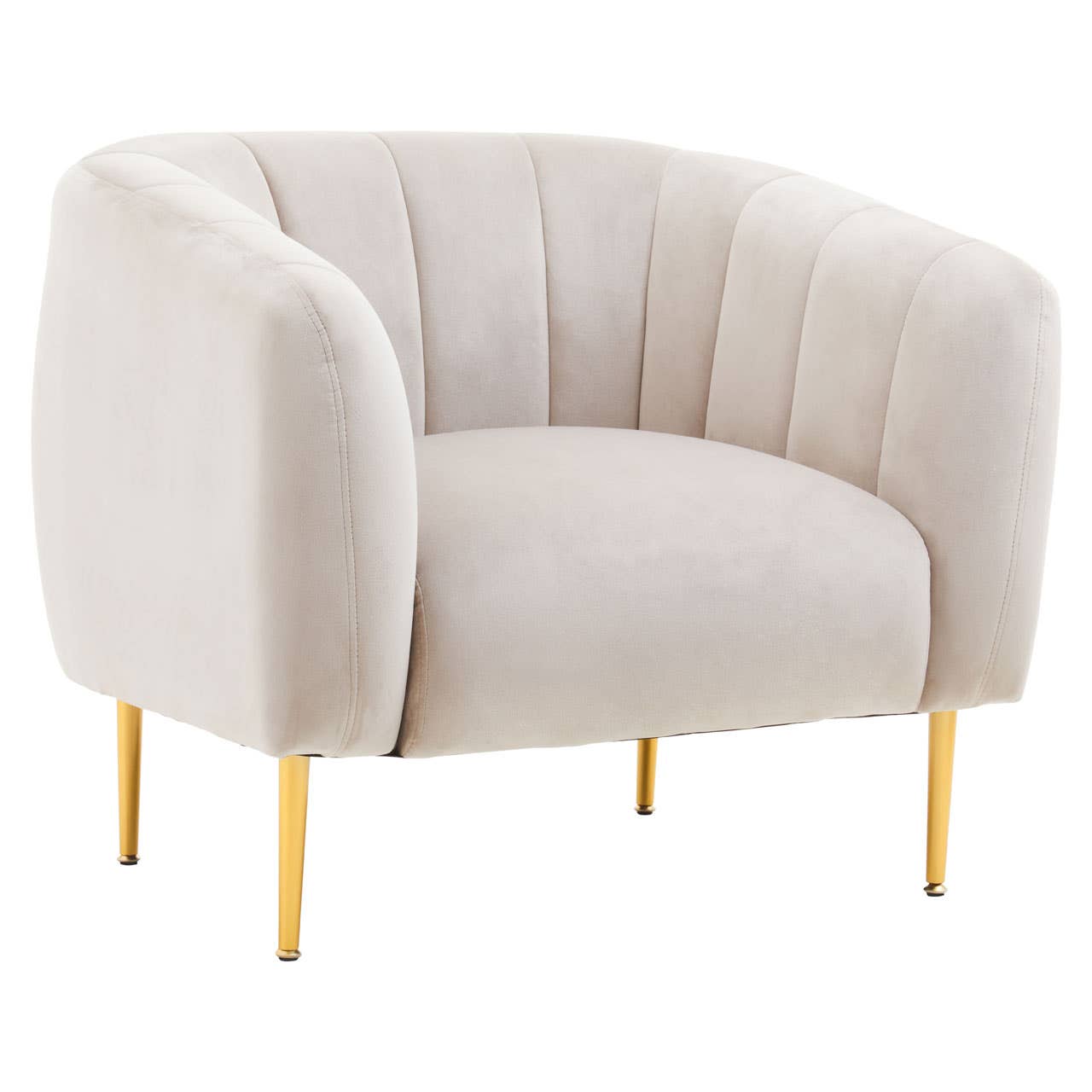 Luxe Silver Velvet Armchair