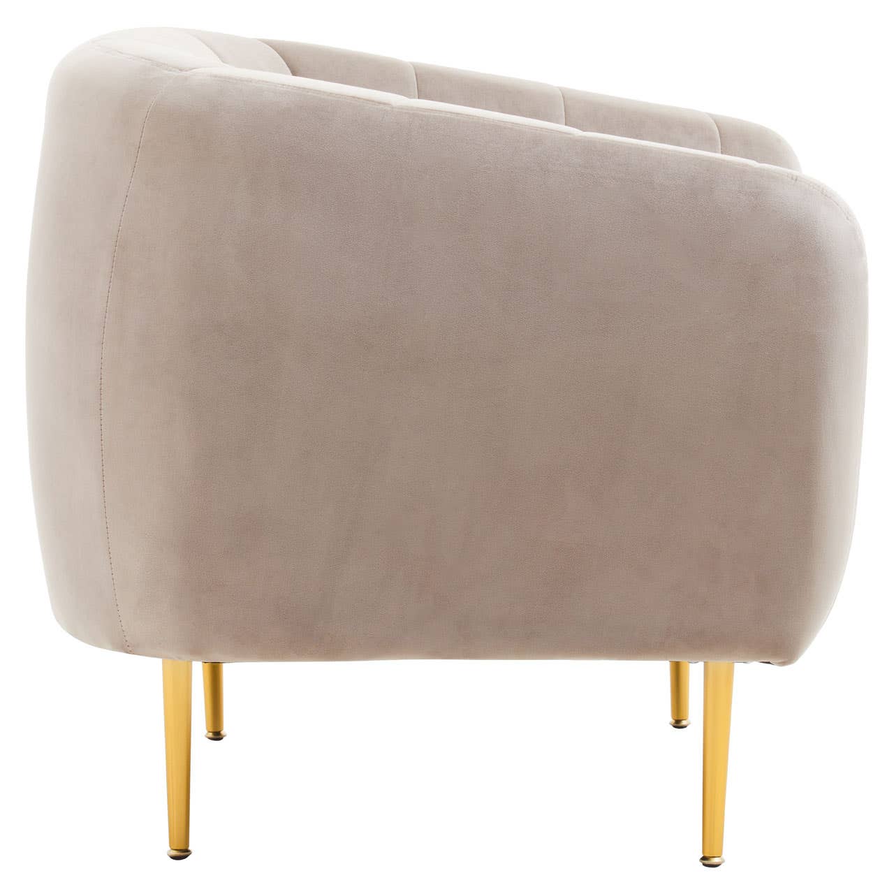 Luxe Mink Velvet Armchair