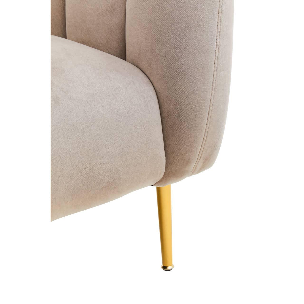 Luxe Mink Velvet Armchair