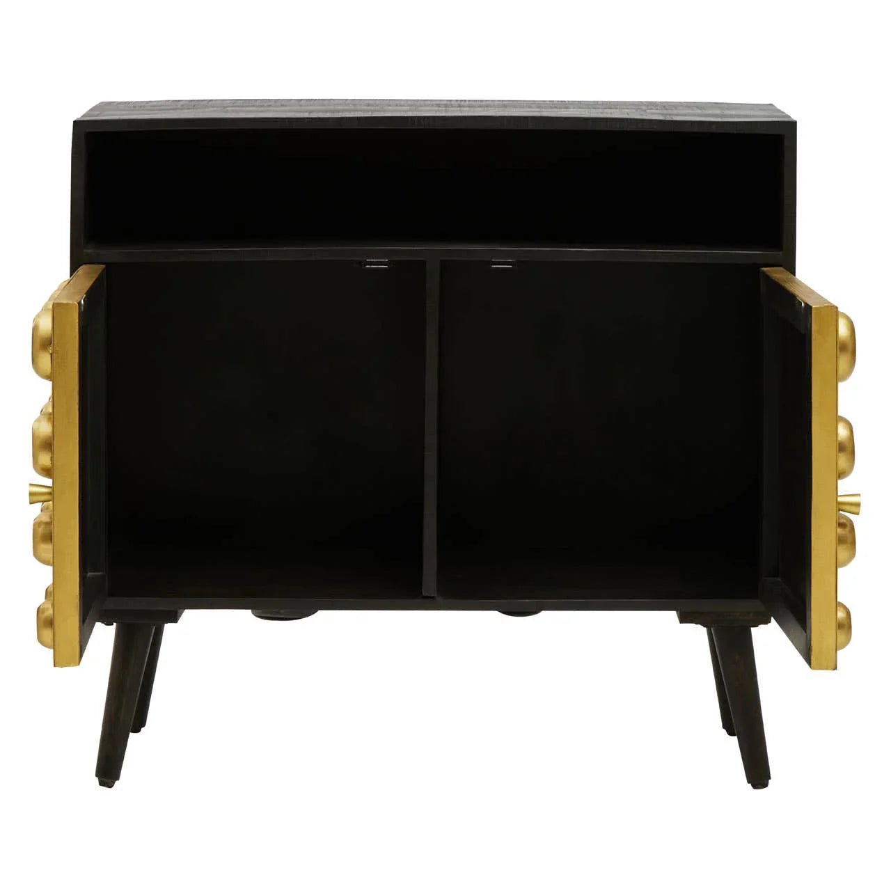 Golden Era Mid-Century Metal Circles Sideboard