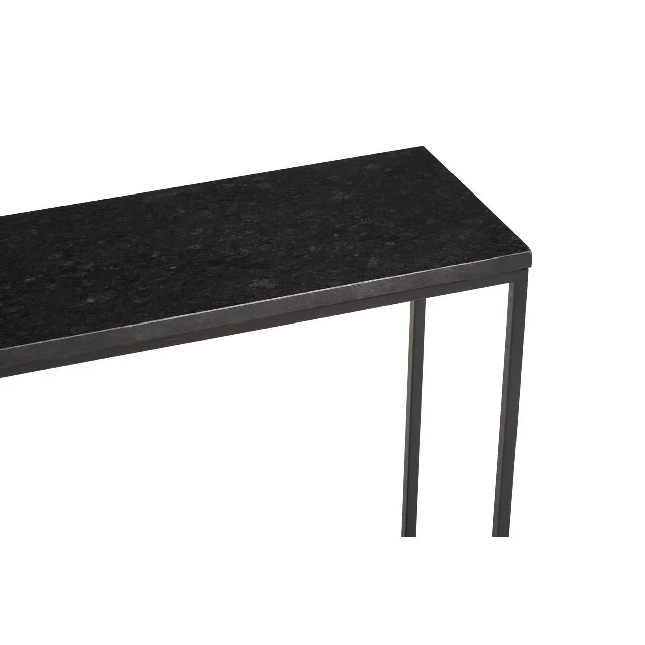 Elegant Black Marble Console Table