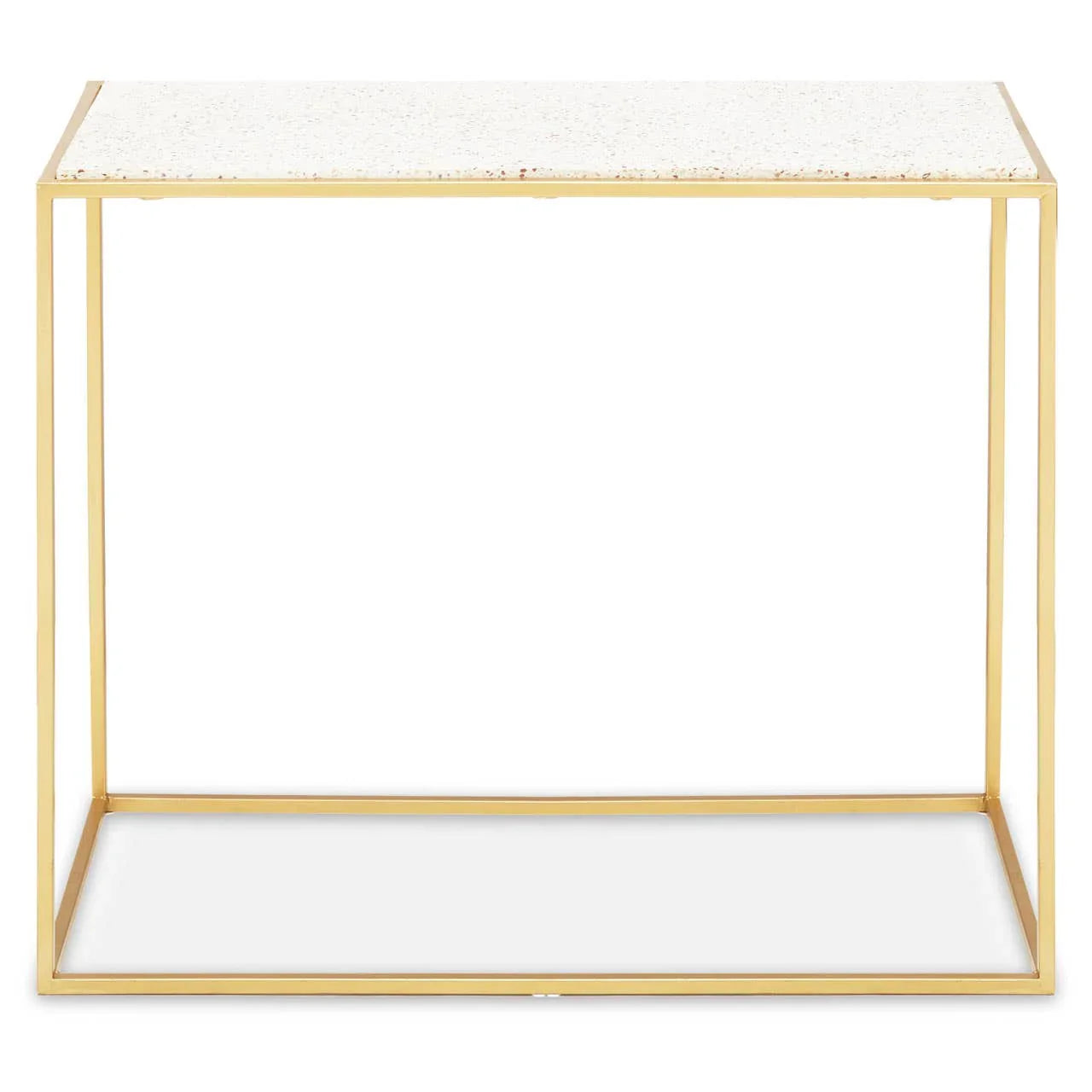 Golden Marble Console Table