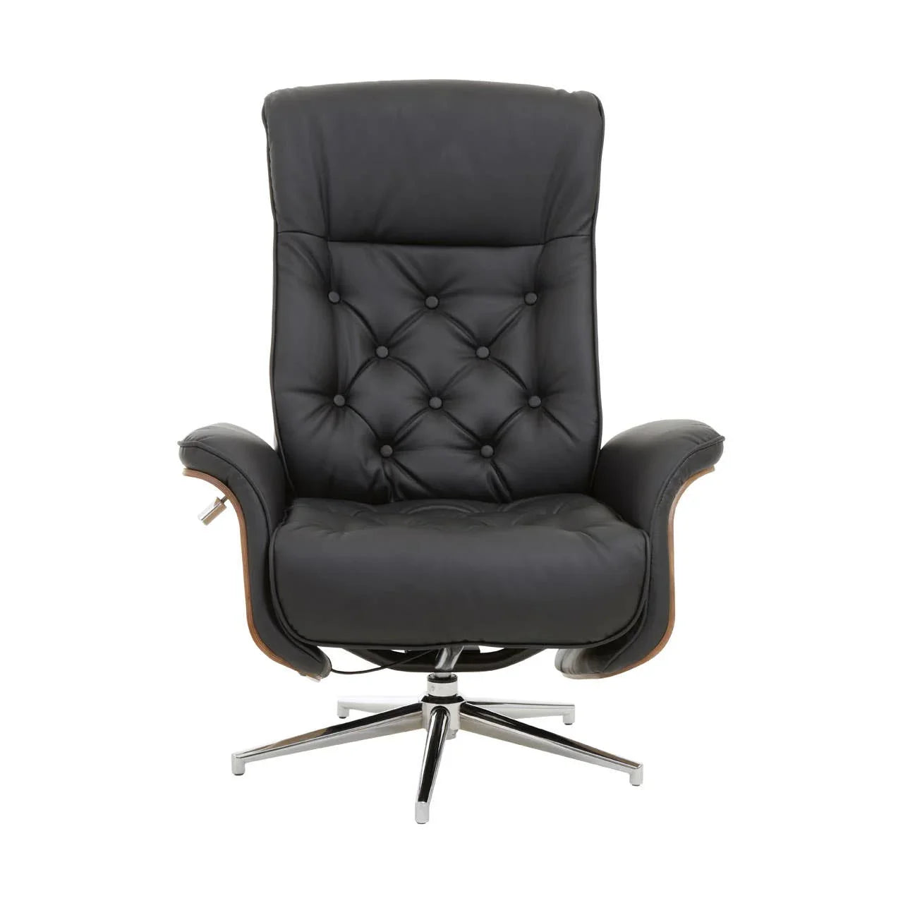 Modern Black Recliner Set