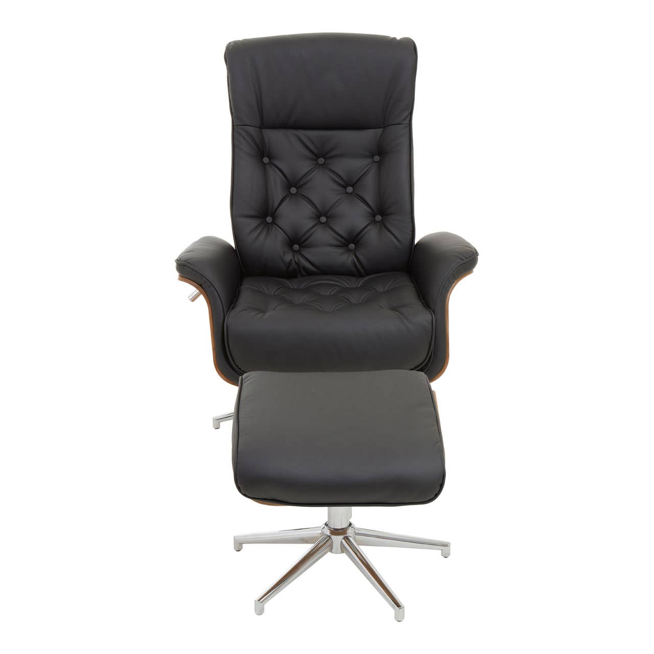 Modern Black Recliner Set