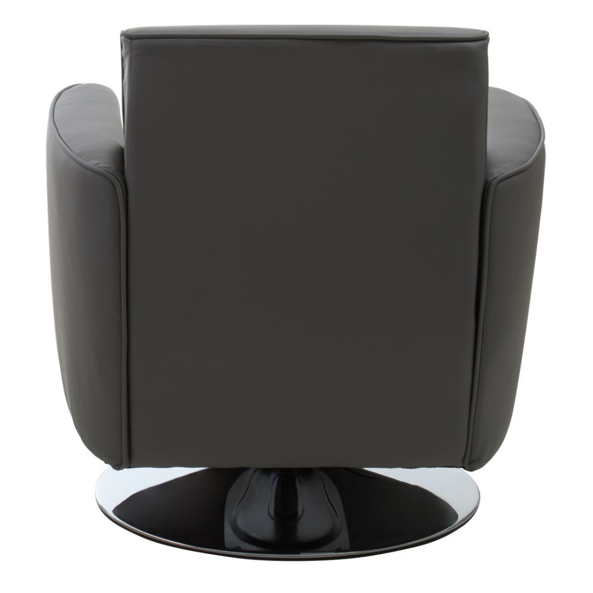 Modern Grey Leather Office Chair