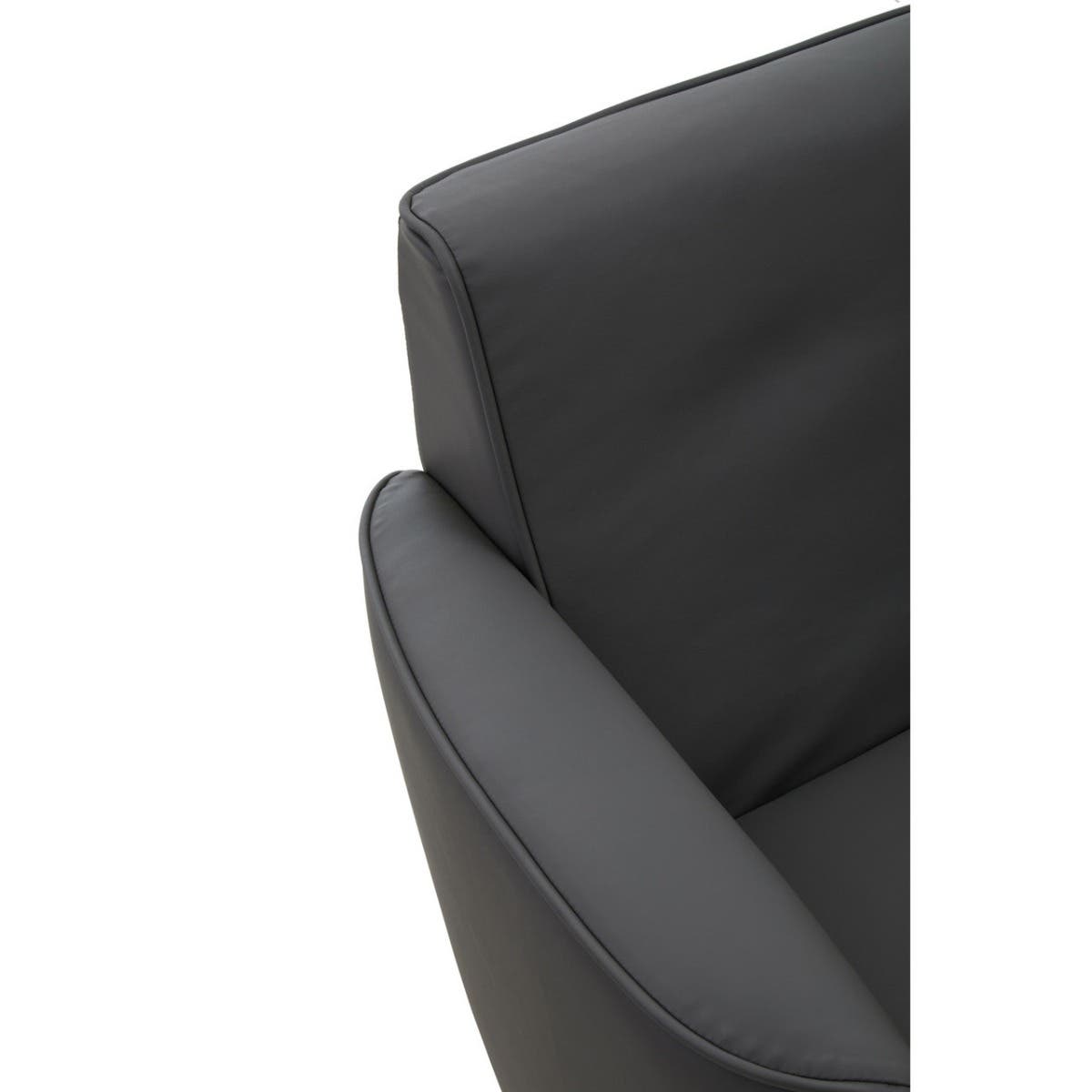 Modern Grey Leather Office Chair