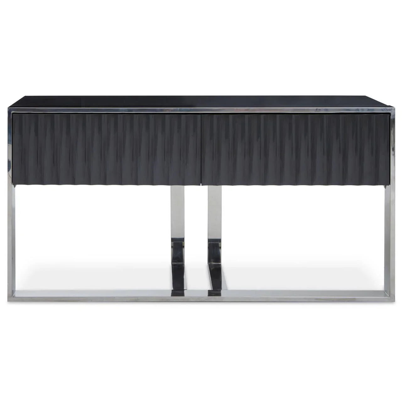 Console Table Grey Gloss Finish