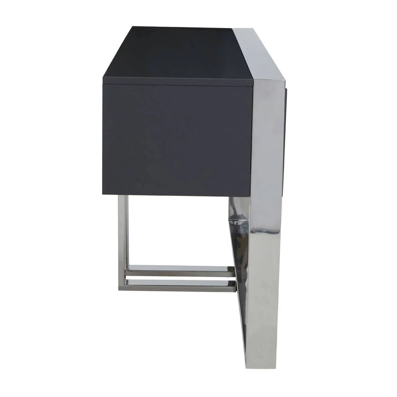 Console Table Grey Gloss Finish