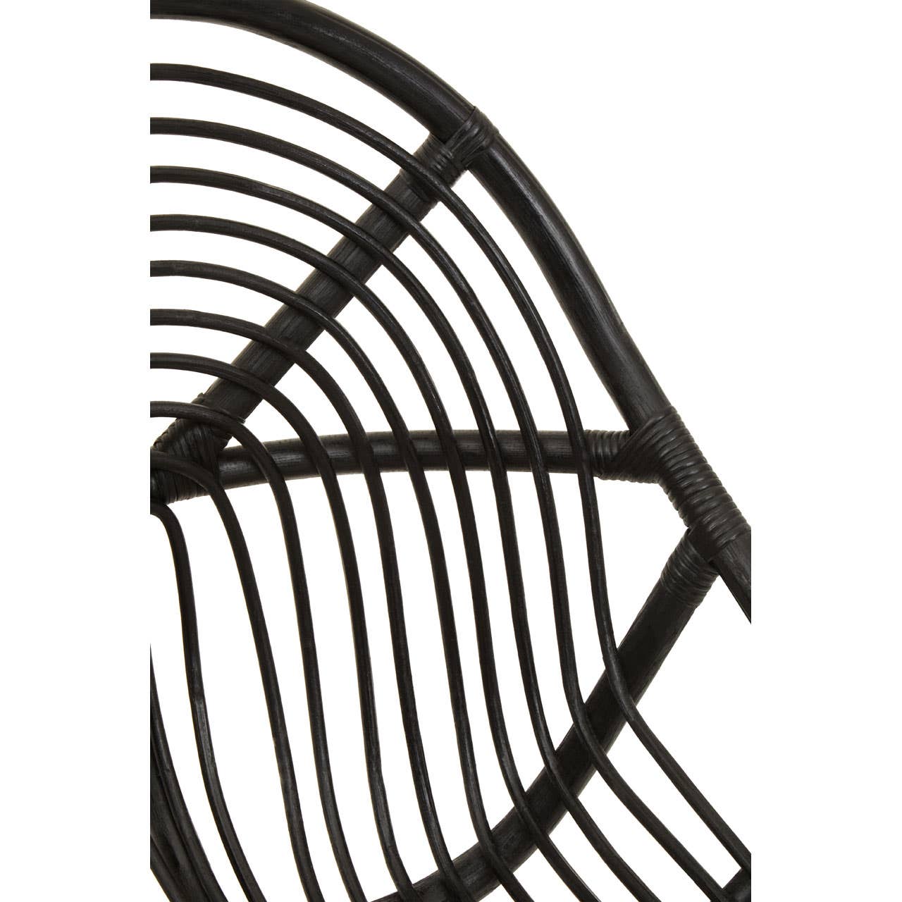 Modern Rattan Teak Accent Chair