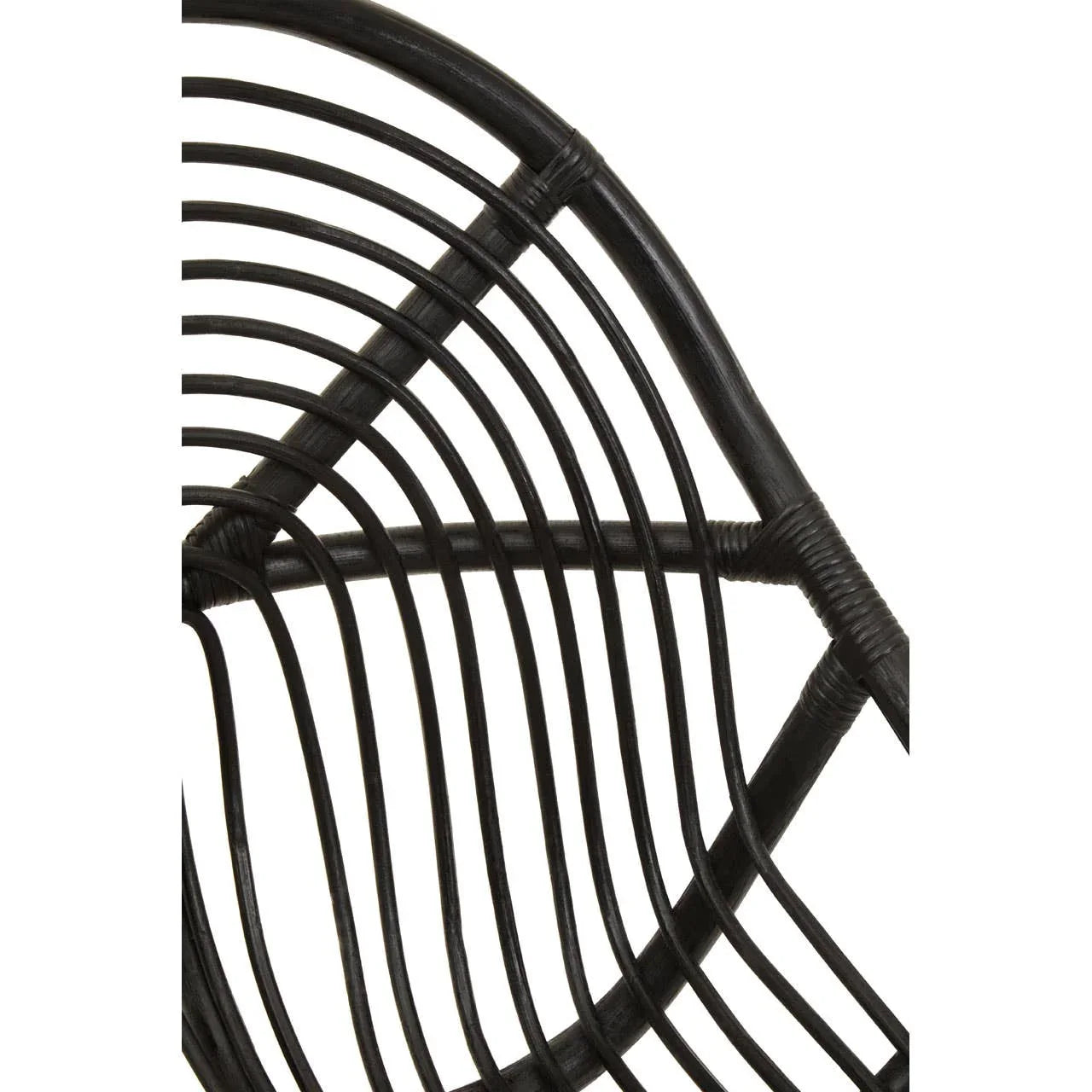 Modern Rattan Teak Accent Chair