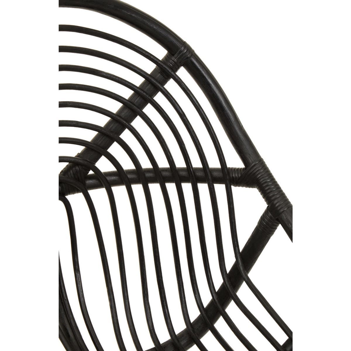 Modern Rattan Teak Accent Chair