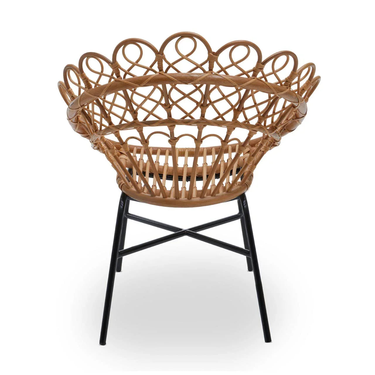 Boho Peacock Rattan Chair