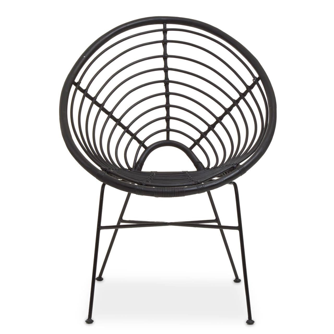 Rattan Round Seat Chair