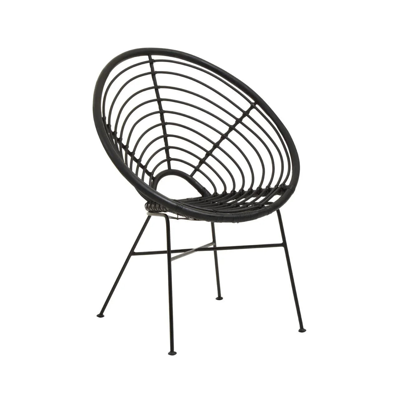 Rattan Round Seat Chair
