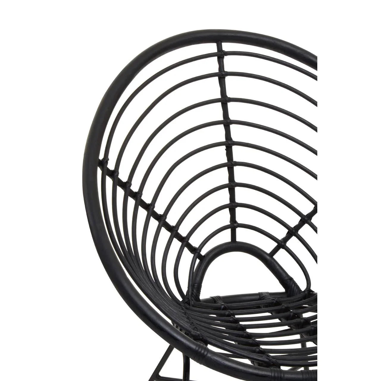 Rattan Round Seat Chair