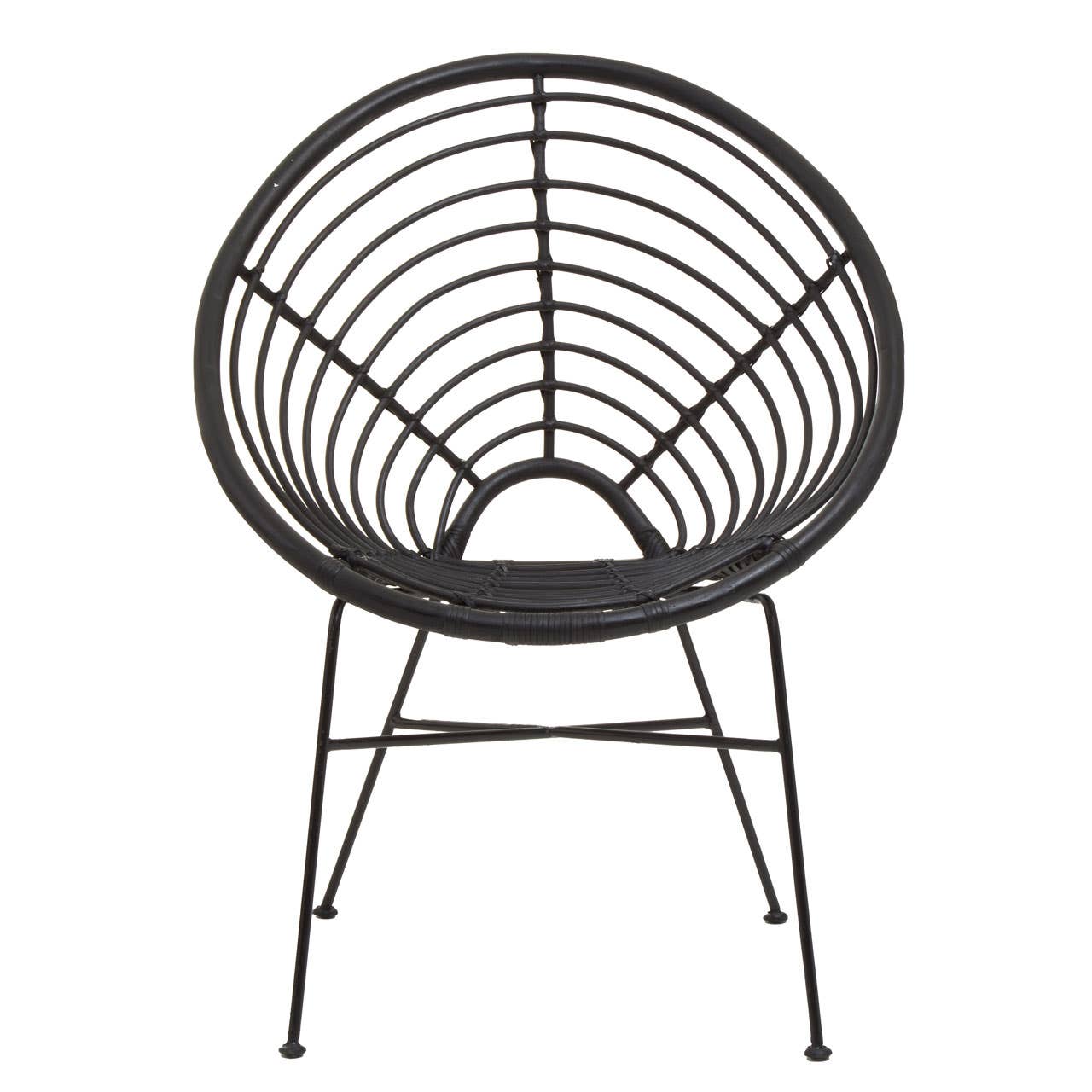 Rattan Round Seat Chair