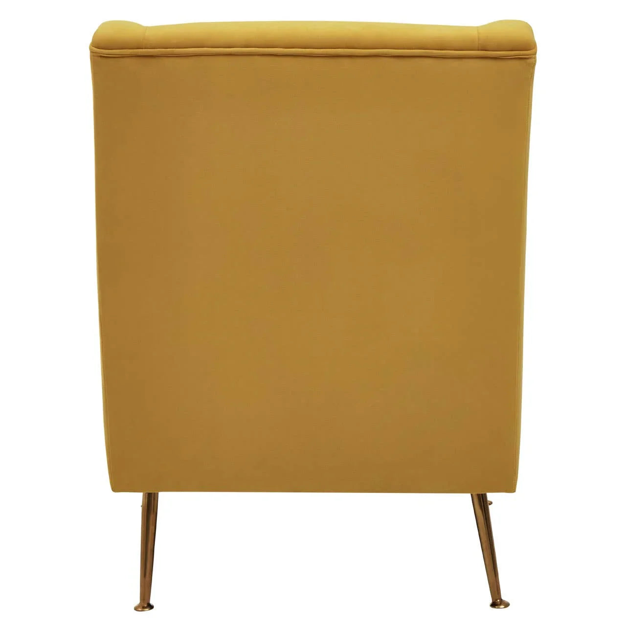 Luxe Yellow Velvet Accent Chair